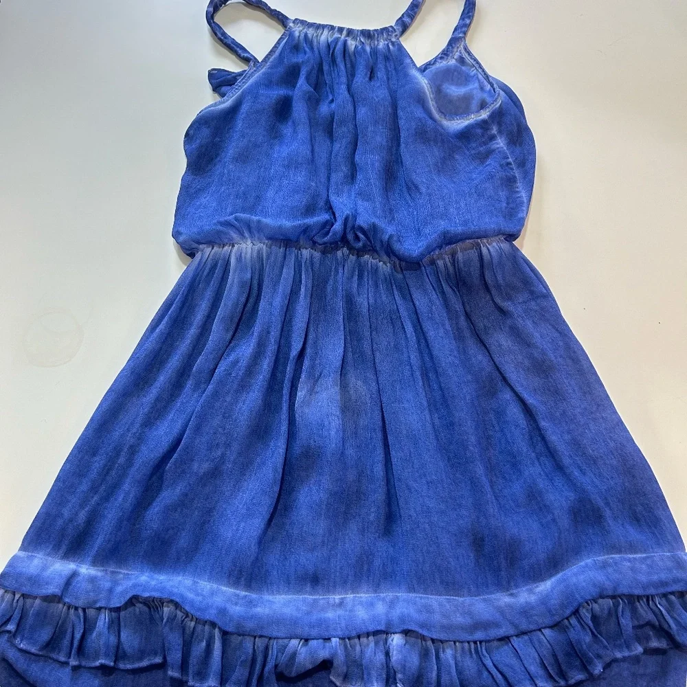 Free People Aphrodite Tie Dye Asymmetrical Ruffle Dress - Picture 8 of 8